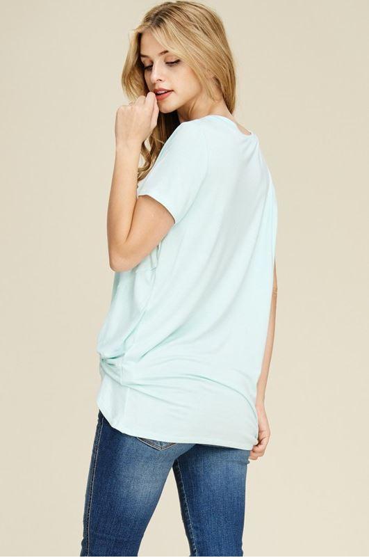 Short Sleeve Knot Tunic